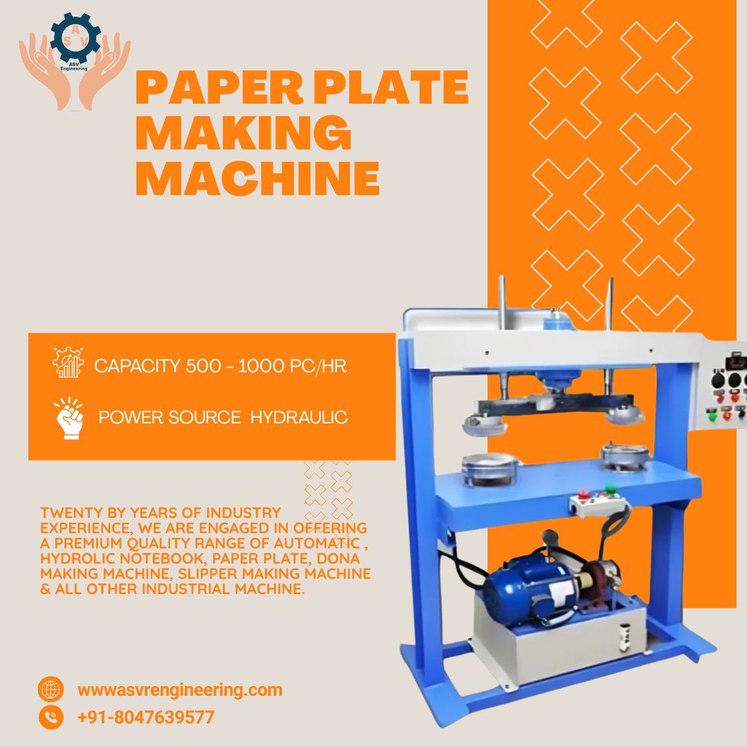High-Performance Paper Plate Machine Manufacturer in Maharashtra | ASVR Engineering